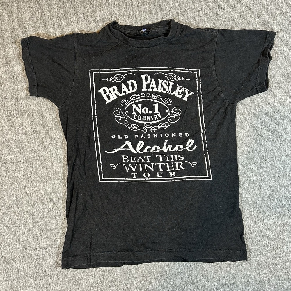 Women's Brad Paisley Black "Alcohol Beat this Summer" Tour T-Shirt‎ S